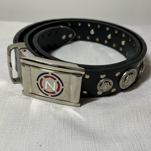 Belt with “N” on buckle. DNL on back. Black. 36”. Unique! - Picture 2 of 7